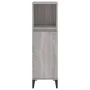 Sonoma gray plywood bathroom cabinet 30x30x100 cm by vidaXL, Bathroom furniture - Ref: Foro24-819818, Price: 47,60 €, Discoun...