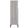 Armario de baño madera contrachapada gris Sonoma 30x30x100 cm de vidaXL, Muebles de baño - Ref: Foro24-819818, Precio: 47,82 ...