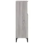 Sonoma gray plywood bathroom cabinet 30x30x100 cm by vidaXL, Bathroom furniture - Ref: Foro24-819818, Price: 47,60 €, Discoun...