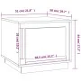 Couchtisch aus schwarzem Sperrholz, 51 x 50 x 44 cm von vidaXL, Couchtisch - Ref: Foro24-819869, Preis: 53,60 €, Rabatt: %