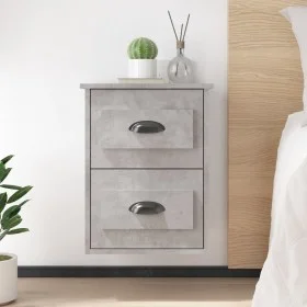 Concrete gray wall bedside table 41.5x36x53 cm by vidaXL, Nightstands - Ref: Foro24-816400, Price: 43,37 €, Discount: %