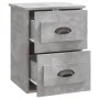 Concrete gray wall bedside table 41.5x36x53 cm by vidaXL, Nightstands - Ref: Foro24-816400, Price: 36,88 €, Discount: %