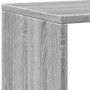 Estantería madera de ingeniería gris Sonoma 137,5x29x137,5 cm
