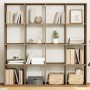 Estantería madera de ingeniería roble artisian 137,5x29x137,5cm