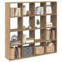 Estantería madera de ingeniería roble artisian 137,5x29x137,5cm