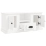 Weißer TV-Schrank aus Sperrholz, 100 x 35,5 x 45 cm von vidaXL, TV-Möbel - Ref: Foro24-816456, Preis: 68,78 €, Rabatt: %