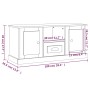 Weißer TV-Schrank aus Sperrholz, 100 x 35,5 x 45 cm von vidaXL, TV-Möbel - Ref: Foro24-816456, Preis: 68,78 €, Rabatt: %