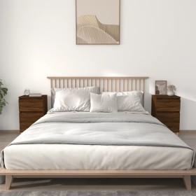 Nachttische 2 Stück braune Eiche Farbe 40x35x70 cm von vidaXL, Nachttische - Ref: Foro24-819707, Preis: 79,73 €, Rabatt: %