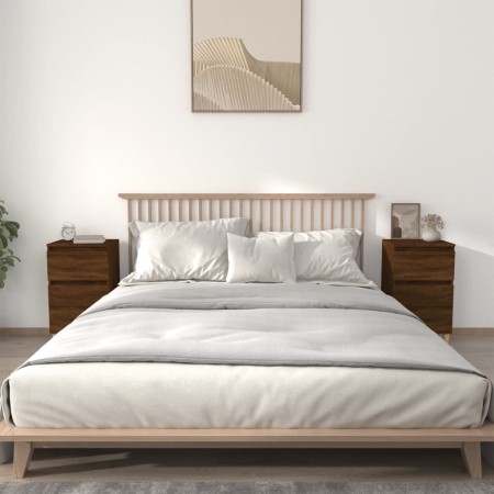 Nachttische 2 Stück braune Eiche Farbe 40x35x70 cm von vidaXL, Nachttische - Ref: Foro24-819707, Preis: 79,73 €, Rabatt: %