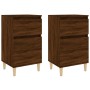 Nachttische 2 Stück braune Eiche Farbe 40x35x70 cm von vidaXL, Nachttische - Ref: Foro24-819707, Preis: 79,73 €, Rabatt: %