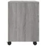 Sonoma gray plywood wheels filing cabinet 45x38x54 cm by vidaXL, Filing cabinets - Ref: Foro24-817136, Price: 41,58 €, Discou...