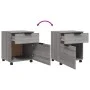 Sonoma gray plywood wheels filing cabinet 45x38x54 cm by vidaXL, Filing cabinets - Ref: Foro24-817136, Price: 41,58 €, Discou...