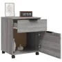 Sonoma gray plywood wheels filing cabinet 45x38x54 cm by vidaXL, Filing cabinets - Ref: Foro24-817136, Price: 41,58 €, Discou...
