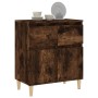 Aparador madera contrachapada color roble ahumado 60x35x70 cm de vidaXL, Aparadores - Ref: Foro24-819681, Precio: 59,86 €, De...