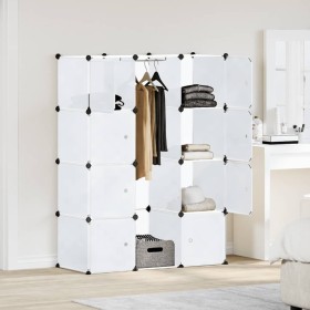 vidaXl Armario modular con 9 compartimentos blanco 109x36,5x143