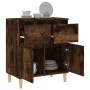 Aparador madera contrachapada color roble ahumado 60x35x70 cm de vidaXL, Aparadores - Ref: Foro24-819681, Precio: 59,86 €, De...