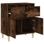 Aparador madera contrachapada color roble ahumado 60x35x70 cm de vidaXL, Aparadores - Ref: Foro24-819681, Precio: 59,86 €, De...