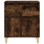 Aparador madera contrachapada color roble ahumado 60x35x70 cm de vidaXL, Aparadores - Ref: Foro24-819681, Precio: 59,86 €, De...