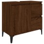 Badezimmerschrank Sperrholz braune Eiche 65x33x60 cm von vidaXL, Badezimmermöbel - Ref: Foro24-819835, Preis: 87,34 €, Rabatt: %