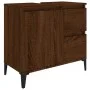 Badezimmerschrank Sperrholz braune Eiche 65x33x60 cm von vidaXL, Badezimmermöbel - Ref: Foro24-819835, Preis: 85,50 €, Rabatt: %