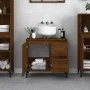 Badezimmerschrank Sperrholz braune Eiche 65x33x60 cm von vidaXL, Badezimmermöbel - Ref: Foro24-819835, Preis: 85,50 €, Rabatt: %