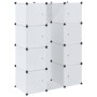 vidaXl Armario modular con 9 compartimentos blanco 109x36,5x143