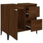 Badezimmerschrank Sperrholz braune Eiche 65x33x60 cm von vidaXL, Badezimmermöbel - Ref: Foro24-819835, Preis: 85,50 €, Rabatt: %