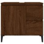 Badezimmerschrank Sperrholz braune Eiche 65x33x60 cm von vidaXL, Badezimmermöbel - Ref: Foro24-819835, Preis: 87,34 €, Rabatt: %