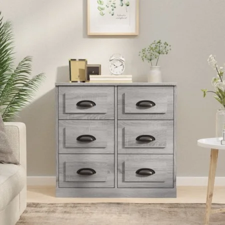 Sideboard aus grauem Sonoma-Sperrholz, 70 x 35,5 x 67,5 cm von vidaXL, Sideboards - Ref: Foro24-816438, Preis: 115,25 €, Raba...