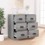Sonoma gray plywood sideboard 70x35.5x67.5 cm by vidaXL, Sideboards - Ref: Foro24-816438, Price: 115,25 €, Discount: %