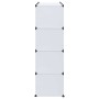 vidaXl Armario modular con 9 compartimentos blanco 109x36,5x143