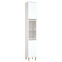 Armario de baño madera contrachapada blanco 30x30x190 cm de vidaXL, Tocadores de baño - Ref: Foro24-819788, Precio: 96,98 €