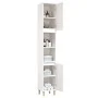 Armario de baño madera contrachapada blanco 30x30x190 cm de vidaXL, Tocadores de baño - Ref: Foro24-819788, Precio: 89,78 €, ...