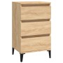 Mesita de noche madera contrachapada roble sonoma 40x35x70 cm de vidaXL, Mesitas de noche - Ref: Foro24-819671, Precio: 63,44...