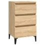 Mesita de noche madera contrachapada roble sonoma 40x35x70 cm de vidaXL, Mesitas de noche - Ref: Foro24-819671, Precio: 62,02...