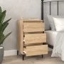 Mesita de noche madera contrachapada roble sonoma 40x35x70 cm de vidaXL, Mesitas de noche - Ref: Foro24-819671, Precio: 62,02...