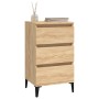 Mesita de noche madera contrachapada roble sonoma 40x35x70 cm de vidaXL, Mesitas de noche - Ref: Foro24-819671, Precio: 63,44...