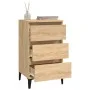 Mesita de noche madera contrachapada roble sonoma 40x35x70 cm de vidaXL, Mesitas de noche - Ref: Foro24-819671, Precio: 62,02...