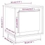 Bedside tables 2 pcs plywood gray 44x35x45 cm by vidaXL, Nightstands - Ref: Foro24-819849, Price: 58,98 €, Discount: %