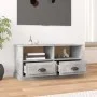 Concrete gray plywood TV cabinet 93x35.5x45 cm by vidaXL, TV Furniture - Ref: Foro24-816468, Price: 59,48 €, Discount: %