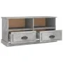 Concrete gray plywood TV cabinet 93x35.5x45 cm by vidaXL, TV Furniture - Ref: Foro24-816468, Price: 59,48 €, Discount: %