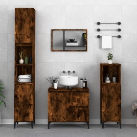 Smoked oak plywood bathroom cabinet 30x30x190 cm by vidaXL, Bathroom furniture - Ref: Foro24-819801, Price: 77,21 €, Discount: %