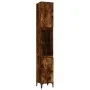 Badezimmerschrank aus geräuchertem Eichensperrholz, 30 x 30 x 190 cm von vidaXL, Badezimmermöbel - Ref: Foro24-819801, Preis:...