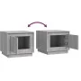 Mesa de centro madera contrachapada gris Sonoma 51x50x44 cm de vidaXL, Mesas de centro - Ref: Foro24-819874, Precio: 51,26 €,...