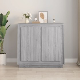 Aparador de madera contrachapada gris Sonoma 80x34x75 cm by vidaXL, Sideboards - Ref: Foro24-819890, Price: 87,47 €, Discount: %