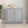 Aparador de madera contrachapada gris Sonoma 80x34x75 cm de vidaXL, Aparadores - Ref: Foro24-819890, Precio: 86,08 €, Descuen...