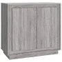 Aparador de madera contrachapada gris Sonoma 80x34x75 cm de vidaXL, Aparadores - Ref: Foro24-819890, Precio: 86,08 €, Descuen...