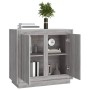 Aparador de madera contrachapada gris Sonoma 80x34x75 cm de vidaXL, Aparadores - Ref: Foro24-819890, Precio: 79,19 €, Descuen...