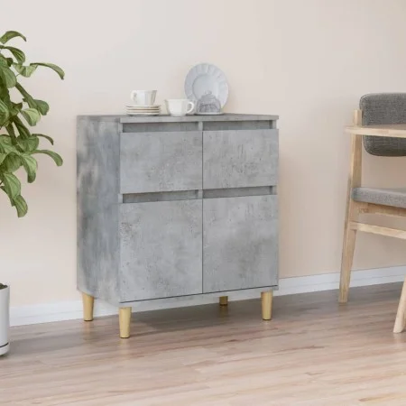 Aparador de madera contrachapada gris hormigón 60x35x70 cm de vidaXL, Aparadores - Ref: Foro24-819680, Precio: 59,13 €, Descu...