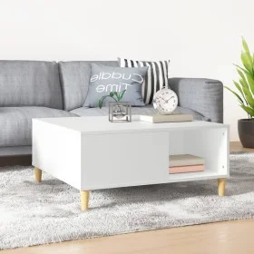 Couchtisch aus weißem Sperrholz, 80 x 80 x 36,5 cm von vidaXL, Couchtisch - Ref: Foro24-821092, Preis: 54,99 €, Rabatt: %